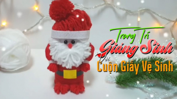 Trang Trí Giáng Sinh Với Cuộn Giấy Vệ Sinh
