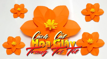 Cách Cắt Hoa Giấy Trang Trí Tết
